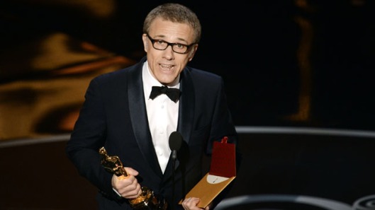 Christoph Waltz after winning perhaps the tightest race for an Oscar in quite some time.